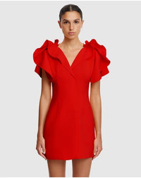 Acler "Normanhill" Mini Dress - Red