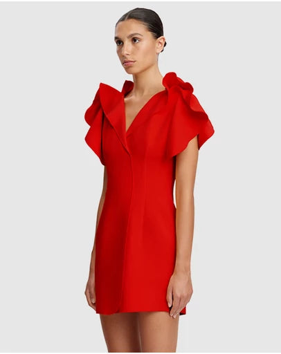 Acler "Normanhill" Mini Dress - Red