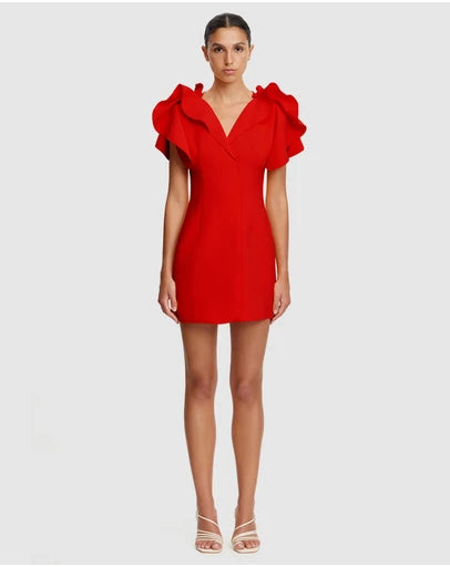 Acler "Normanhill" Mini Dress - Red