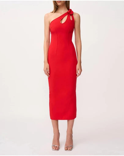 By Johnny "Chiara" One Shoulder Midi Dress