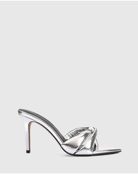 Lana Wilkinson "Mae" Metallic Mule - Silver