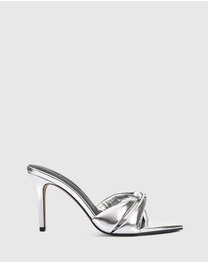 Lana Wilkinson "Mae" Metallic Mule - Silver