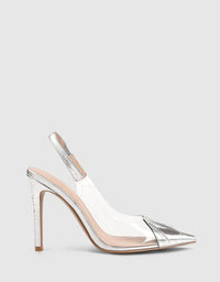 Lana Wilkinson "Romy" Slingback Pump - Silver