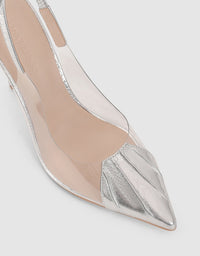 Lana Wilkinson "Romy" Slingback Pump - Silver