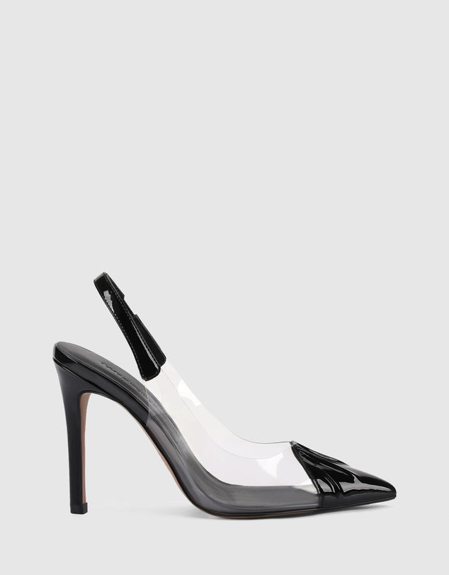 Lana Wilkinson "Romy" Slingback Pumps - Black