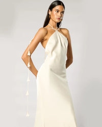 Winona "Saria" Halter Maxi Dress