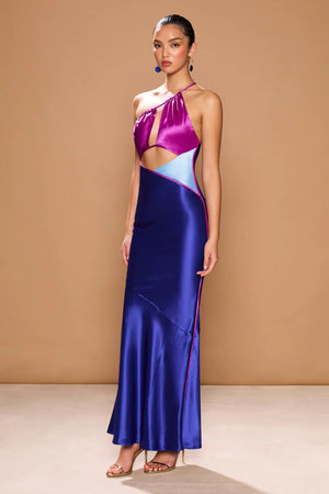 Sonya Moda Aurora Spliced Dress - Viola