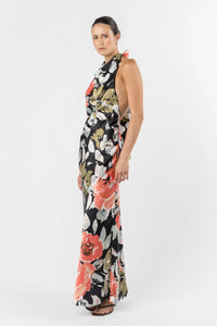 One Fell Swoop "Kristina" Dress - Kuro Hana Print