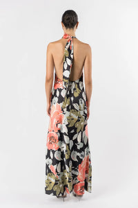 One Fell Swoop "Kristina" Dress - Kuro Hana Print
