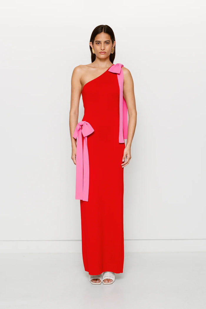 The Wolf Gang "Tacha" Maxi Dress - Cherry