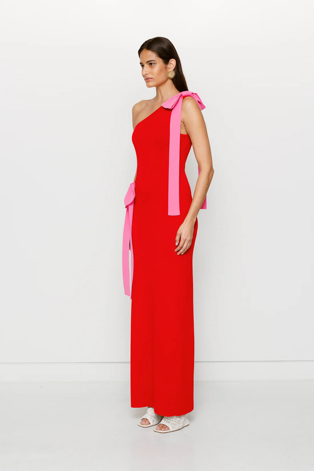 The Wolf Gang "Tacha" Maxi Dress - Cherry