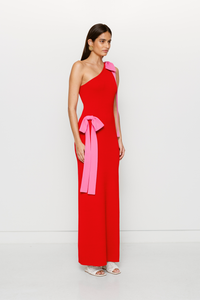 The Wolf Gang "Tacha" Maxi Dress - Cherry