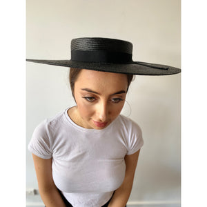 Murley and Co "The Wide Brim Boater" in Black