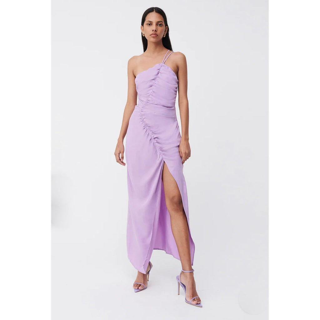 Suboo Andy Asymmetric Ruched Slip Dress